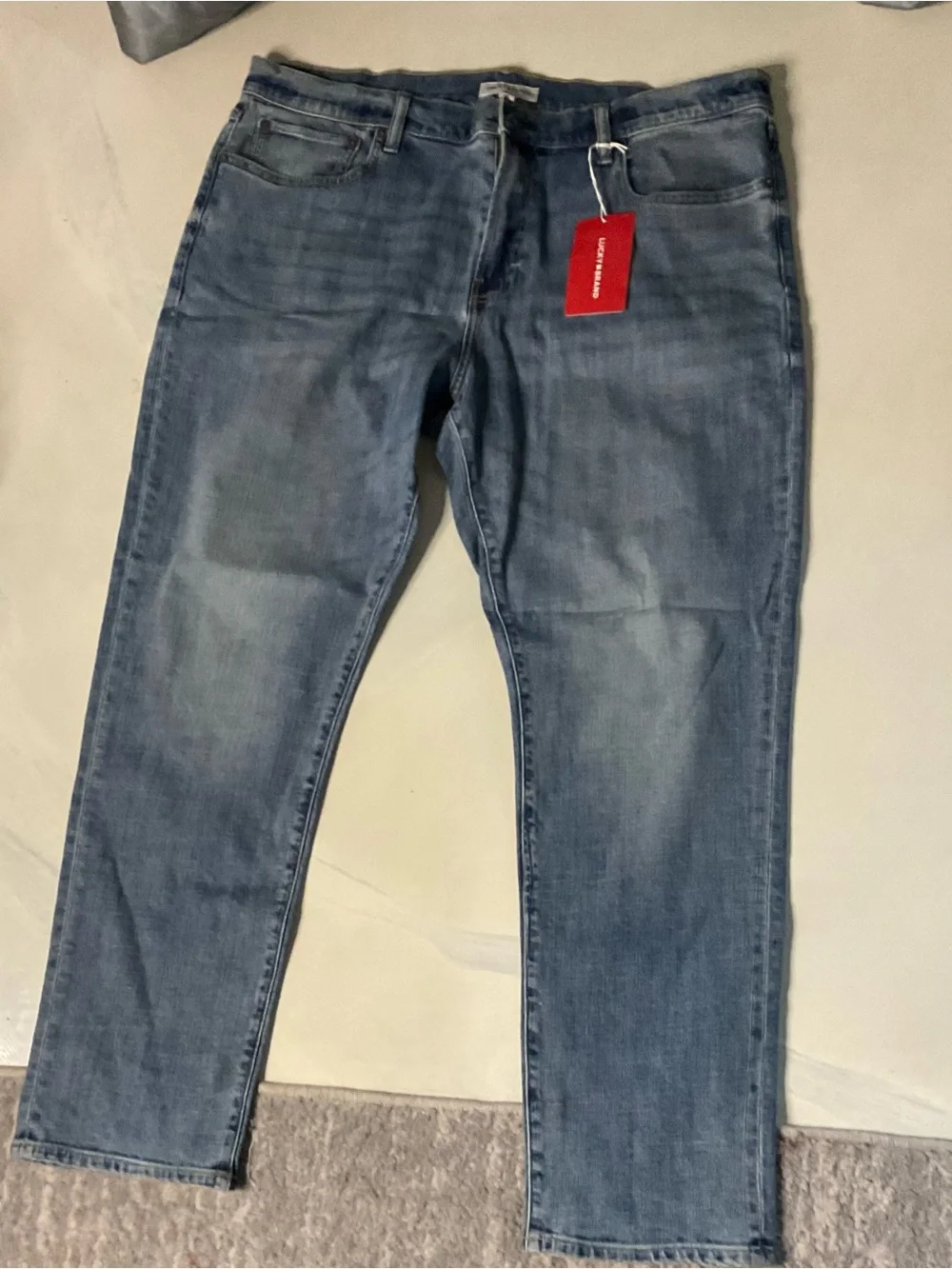 Lucky Brand Men's Slim Straight Jeans - Medium Blue Wash